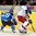 MINSK, BELARUS - MAY 25: Finland's Tuukka Mantyla #18 and Russia's Yevgeni Malkin #11 battle for a loose puck during gold medal round action at the 2014 IIHF Ice Hockey World Championship. (Photo by Richard Wolowicz/HHOF-IIHF Images)


